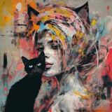 La Femme Chatte Series Ai Painting