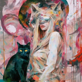 La Femme Chatte Series Ai Painting