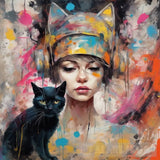 La Femme Chatte Series Ai Painting