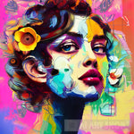 Ladies With Flowers - Attitude Pop Ai Art