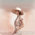 Lady In A Hat Portrait Ai Art