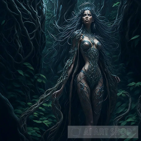 Lady Of The Forest Ai Artwork