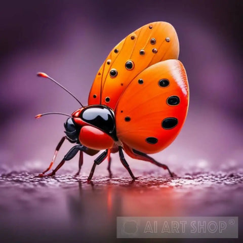 Ladybug Butterfly Ai Artwork