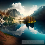 Lake Magnificent Landscape Ai Art