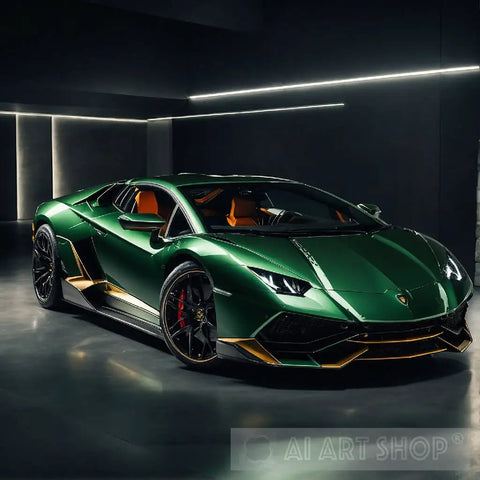 Lamborghini Sports Car Architecture Ai Art