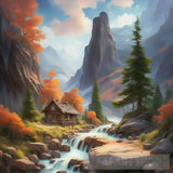 Landscape Of Valley Rocks Ai Artwork