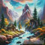 Landscape Of Valley Rocks Ai Artwork