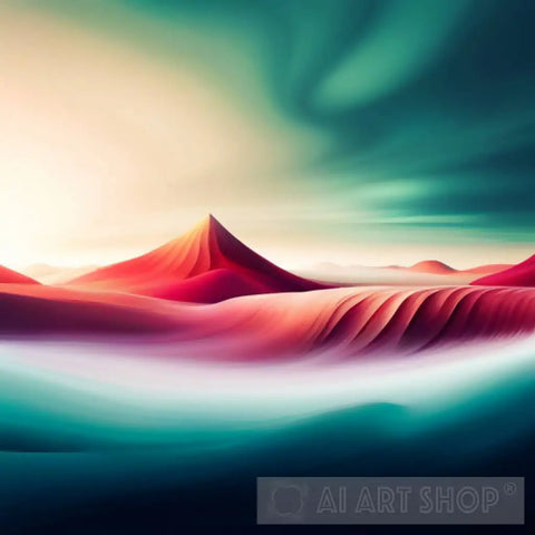 Landscapes That Blend Elements Of Nature With Abstract Shapes Abstract Ai Art