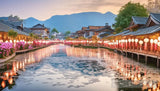 Lantern Festival Night In A Historical Town Landscape Ai Art