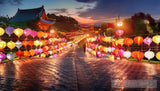 Lantern Festival Night In A Historical Town Landscape Ai Art
