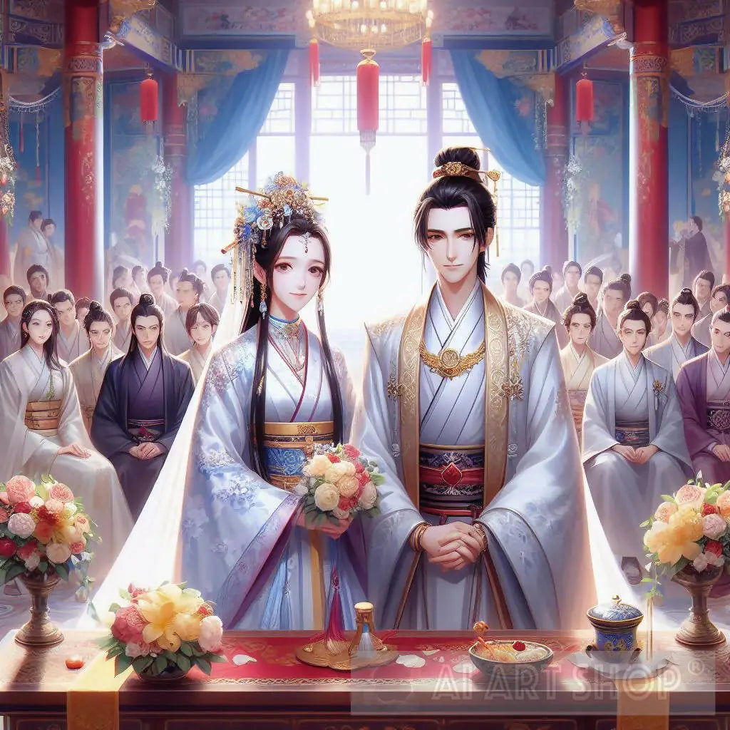 Large Wedding Ceremony in Fictional Ancient China