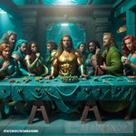 Last Supper Aqua Ai Artwork