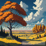 Late Autumn Landscape Ai Art