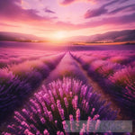 Lavender Dreams Landscape Ai Art