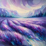 Lavender Meadows Impressionism Ai Art