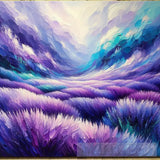 Lavender Meadows Impressionism Ai Art