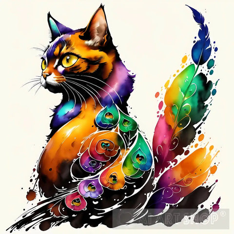 Le Meow Animal Ai Art