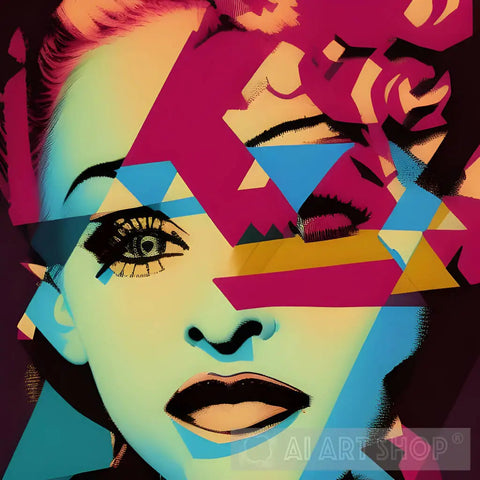 Left Eye Madonna Pop Ai Art