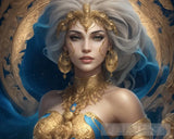 Leo - ’Royal Radiance’ Abstract Ai Art