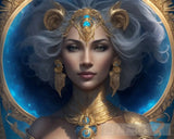 Leo - ’Royal Radiance’ Abstract Ai Art