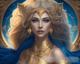 Leo - ’Royal Radiance’ Abstract Ai Art