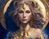 Leo - ’Royal Radiance’ Abstract Ai Art