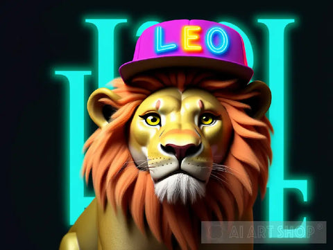 Leo The Lion Animal Ai Art