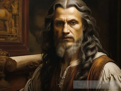 Leonardo Davinci 1 Portrait Ai Art