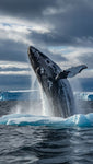 Leonardo_Kino_XL_A_humpback_whale_jumping_out_of_the_water_in_0