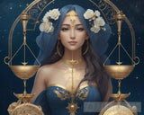 Libra - ’Harmony In Hues’ Abstract Ai Art