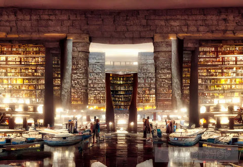 Library Of Alexandria Ai Artwork