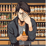 Life As An Alcoholic. Ai Artwork