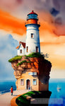 Lighthouse Still Life Ai Art