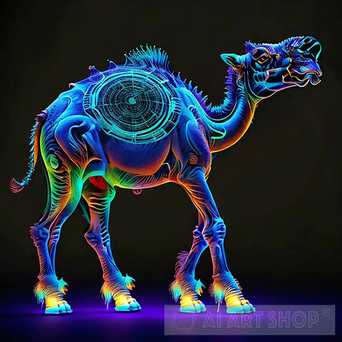 Lighting Camel Animal Ai Art