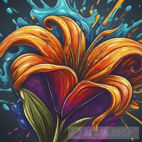 Lily Flower Ai Painting