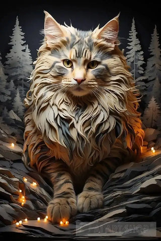 Lion Cat Ai Painting