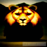 Lion Face Animal Ai Art