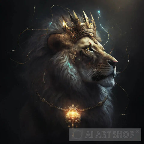 Lion King With Chains V5 Ai Artwork