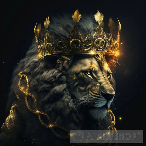 Lion King With Chains V6 Ai Artwork