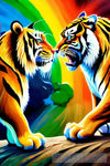 Lion Vs. Tiger Animal Ai Art