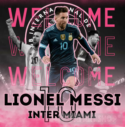 Lionel Messi Pop Ai Art