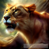 Lioness In The Savannah Animal Ai Art