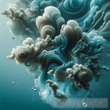 Liquid Ai Art - Aqua Mirage Artwork