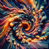 Liquid Ai Art - Hypnotic Swirls Artwork