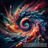 Liquid Ai Art - Hypnotic Swirls Artwork