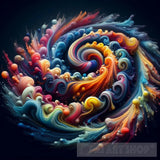 Liquid Ai Art - Hypnotic Swirls Artwork