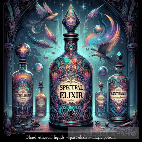Liquid Ai Art - Spectral Elixir Artwork