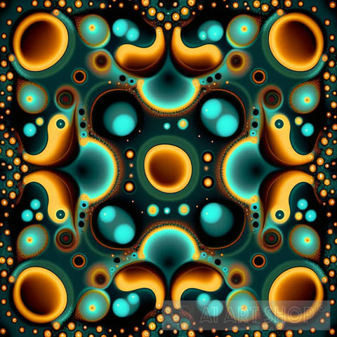 Liquid Space Abstract Pattern Ai Art