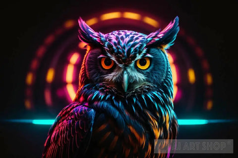 Logo Of An Owl Animal Ai Art