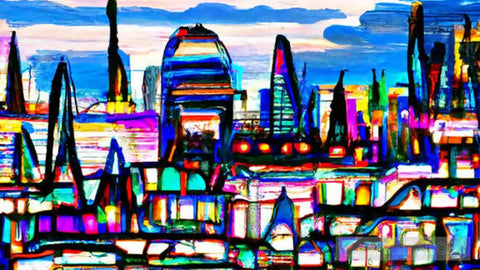 London Skyline Landscape Ai Art